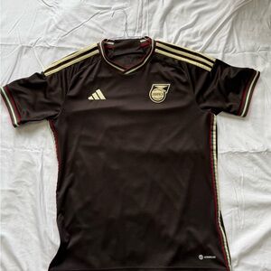 Adidas brown Jamaica soccer jersey (M)